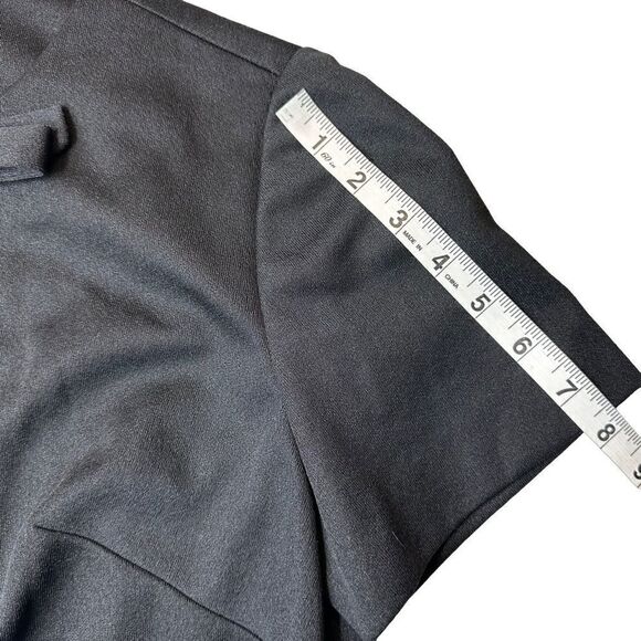 BLAKELY Vintage Black Mid Length Shift Dress Large - Picture 12 of 16